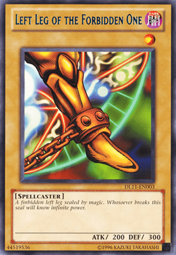 Left Leg of the Forbidden One (Blue) [DL11-EN003] Rare (ONLINE ORDER ONLY)