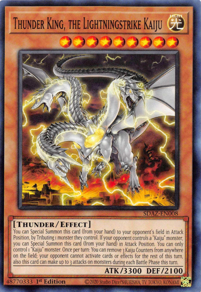 Thunder King, the Lightningstrike Kaiju [SDAZ-EN008] Common (ONLINE ORDER ONLY)