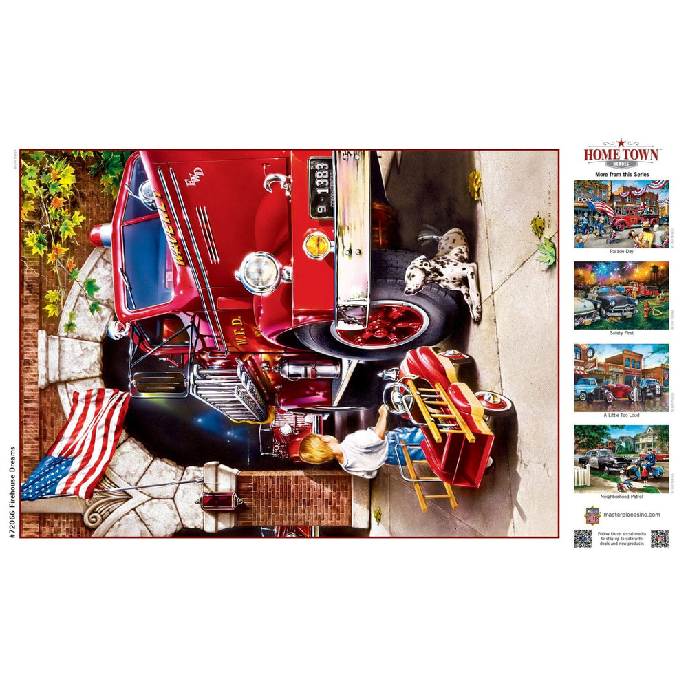 Hometown Heroes - Firehouse Dreams 1000 Piece Jigsaw Puzzle (ONLINE ORDER ONLY)