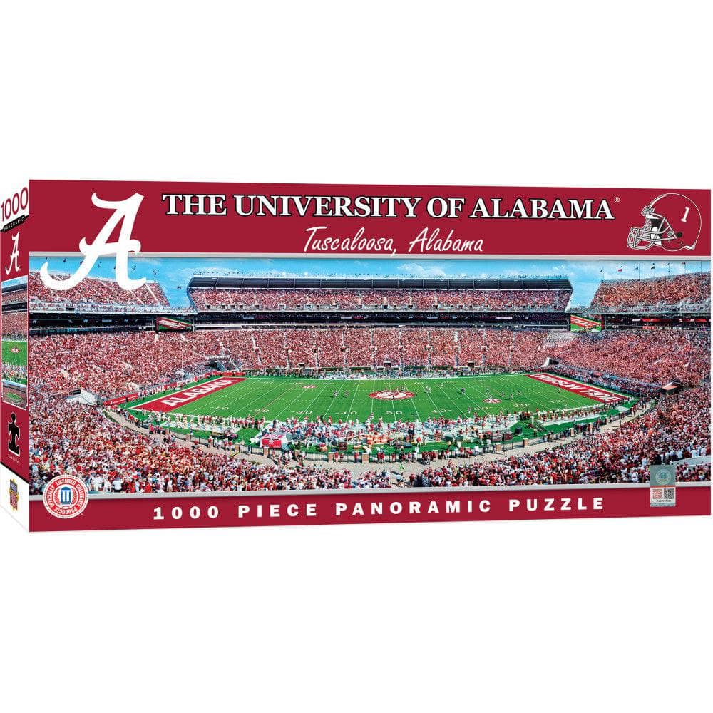 Alabama Crimson Tide - 1000 Piece Panoramic Jigsaw Puzzle - Center View (ONLINE ORDER ONLY)