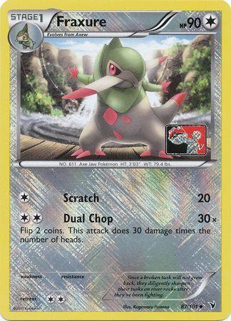Fraxure (87/101) (League Promo) [Black & White: Noble Victories] (Online Only)