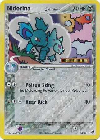 Nidorina (34/101) (Delta Species) (Stamped) [EX: Dragon Frontiers] (Online Only)