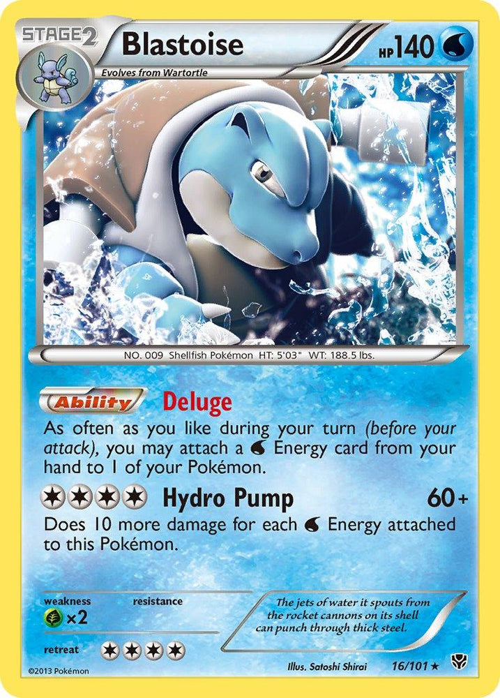 Blastoise (16/101) (Cosmos Holo) (Blister Exclusive) [Black & White: Plasma Blast] (Online Only)