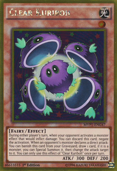 Clear Kuriboh [MVP1-ENG47] Gold Rare (ONLINE ORDER ONLY)