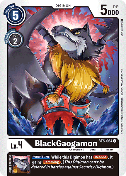 BlackGaogamon [BT5-064] [Battle of Omni] (ONLINE ORDER ONLY)