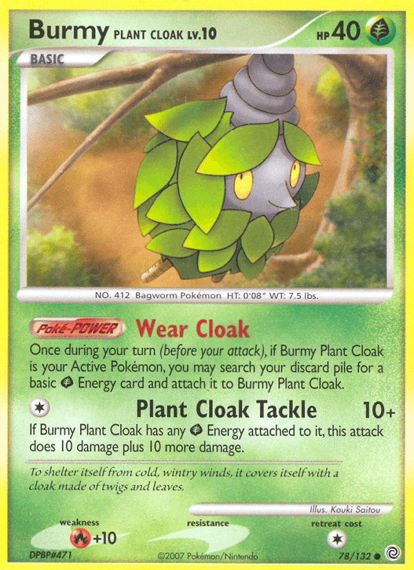 Burmy Plant Cloak (78/132) [Diamond & Pearl: Secret Wonders] (Online Only)