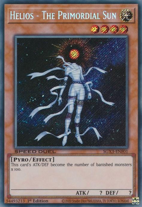 Helios - The Primordial Sun [SGX3-ENF01] Secret Rare (ONLINE ORDER ONLY)