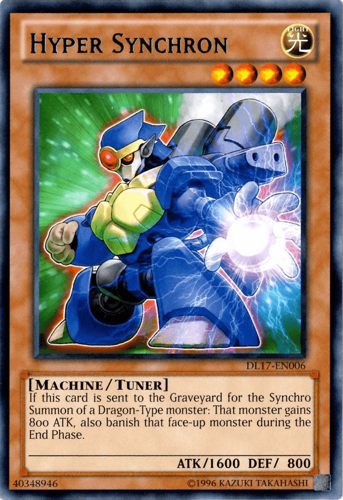 Hyper Synchron (Blue) [DL17-EN006] Rare (ONLINE ORDER ONLY)