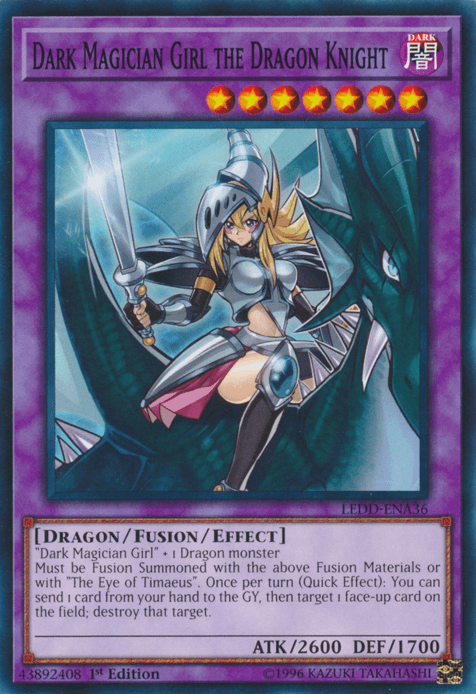 Dark Magician Girl the Dragon Knight [LEDD-ENA36] Common (ONLINE ORDER ONLY)
