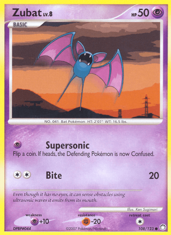 Zubat (108/123) [Diamond & Pearl: Mysterious Treasures] (Online Only)