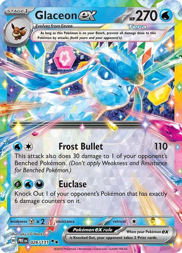 Glaceon ex (026/131) [Scarlet & Violet: Prismatic Evolutions] (Online Only)
