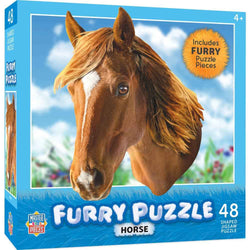 Furry Puzzle - Horse 48 Piece Shaped Puzzle (ONLINE ORDER ONLY)