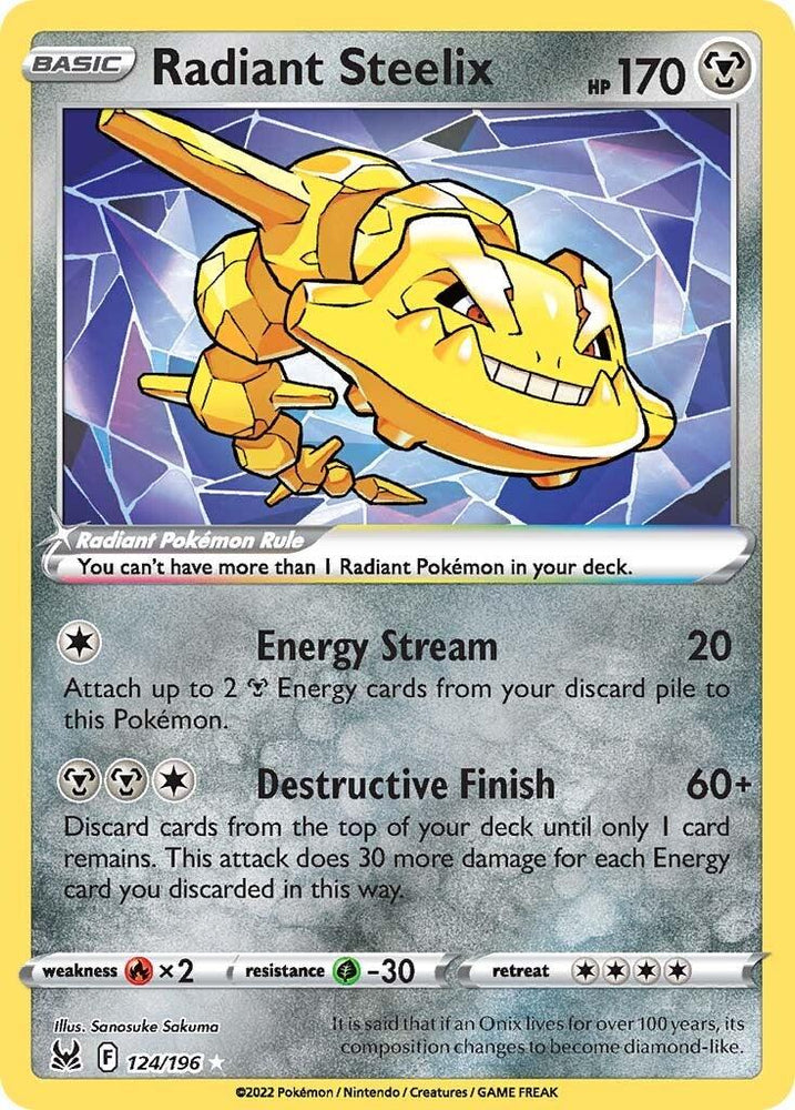 Radiant Steelix (124/196) [Sword & Shield: Lost Origin] (Online Only)