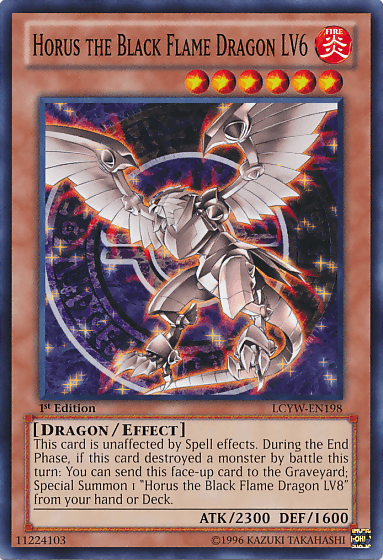 Horus the Black Flame Dragon LV6 [LCYW-EN198] Common (ONLINE ORDER ONLY)