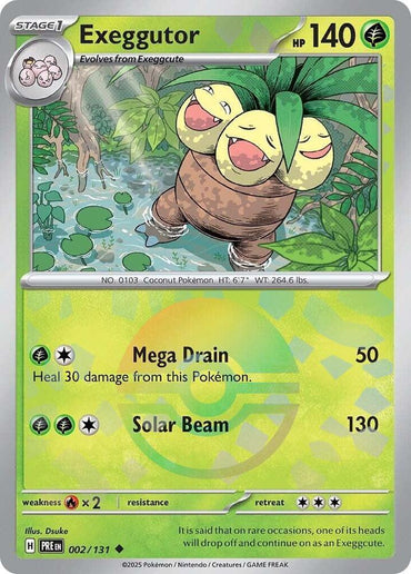 Exeggutor (002/131) (Poke Ball Pattern) [Scarlet & Violet: Prismatic Evolutions] (Online Only)
