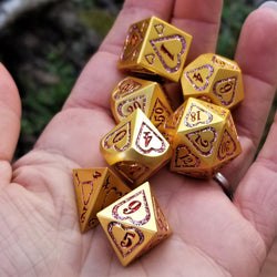 Valentine Heart Metal Dice Set (ONLINE ORDER ONLY)