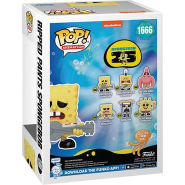SpongeBob SquarePants 25th Anniversary Ripped Pants SpongeBob Funko Pop! Vinyl Figure #1666 (ONLINE ORDER ONLY)