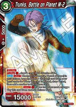 Trunks, Battle on Planet M-2 (BT17-013) [Ultimate Squad] (ONLINE ORDER ONLY)