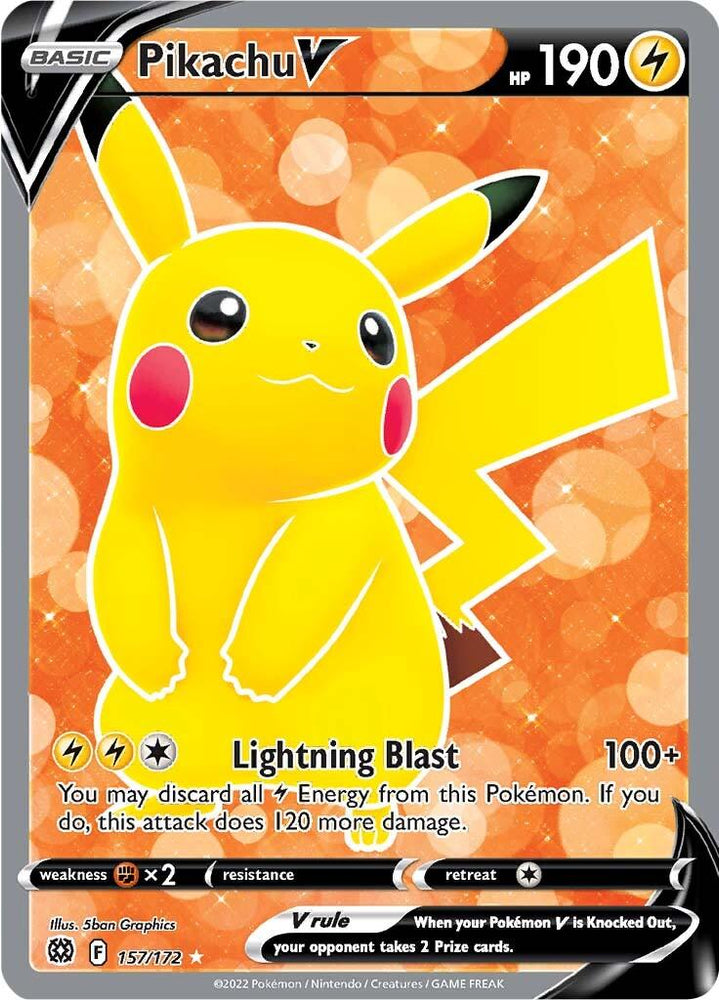 Pikachu V (157/172) [Sword & Shield: Brilliant Stars] (Online Only)