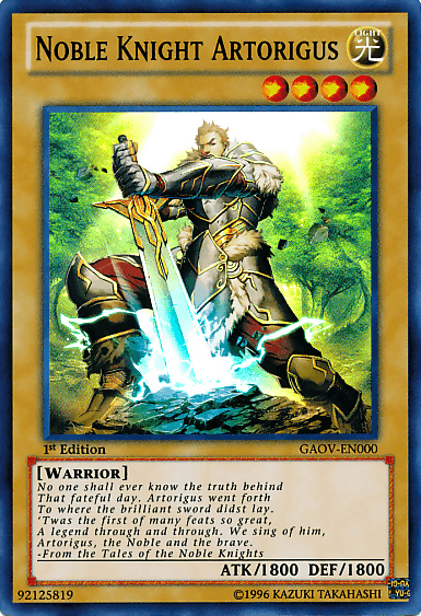 Noble Knight Artorigus [GAOV-EN000] Super Rare (ONLINE ORDER ONLY)