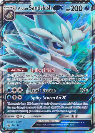 Alolan Sandslash GX (SM236) (Jumbo Card) [Sun & Moon: Black Star Promos] (Online Only)