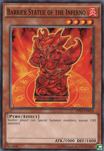 Barrier Statue of the Inferno [OP04-EN018] Common (ONLINE ORDER ONLY)