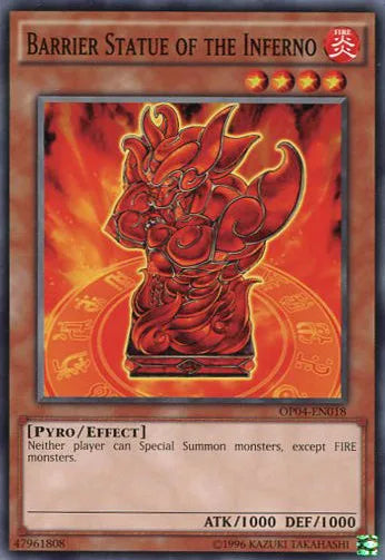 Barrier Statue of the Inferno [OP04-EN018] Common