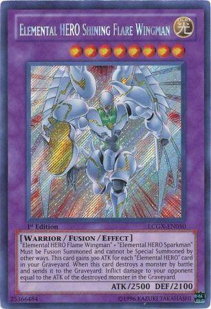 Elemental HERO Shining Flare Wingman [LCGX-EN050] Secret Rare (ONLINE ORDER ONLY)
