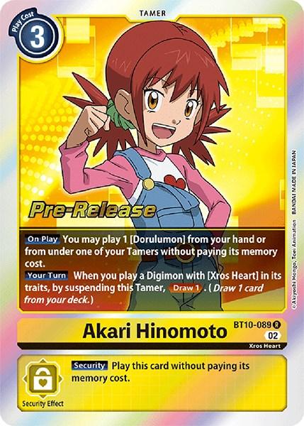 Akari Hinomoto [BT10-089] [Xros Encounter Pre-Release Cards] (ONLINE ORDER ONLY)