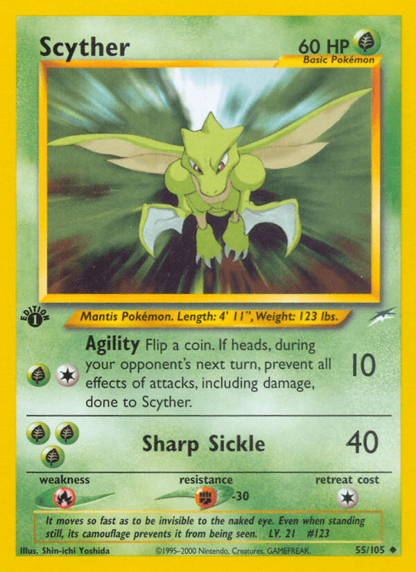 Scyther (55/105) [Neo Destiny 1st Edition] (Online Only)