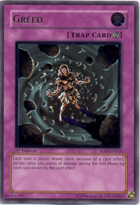 Greed [SOD-EN055] Ultimate Rare (ONLINE ORDER ONLY)