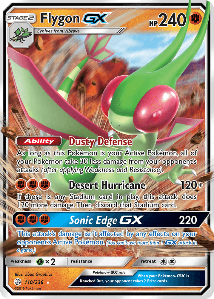 Flygon GX (110/236) [Sun & Moon: Cosmic Eclipse] (Online Only)