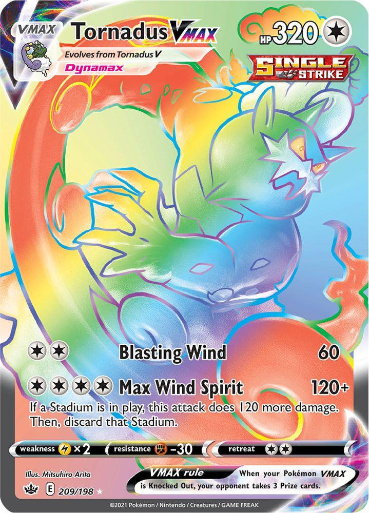 Tornadus VMAX (209/198) [Sword & Shield: Chilling Reign] (Online Only)
