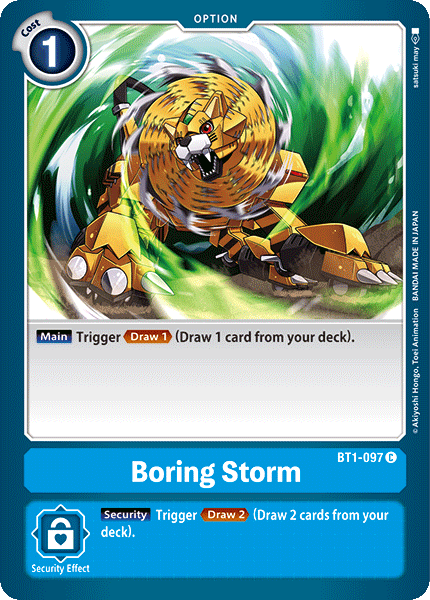Boring Storm [BT1-097] [Release Special Booster Ver.1.0] (ONLINE ORDER ONLY)
