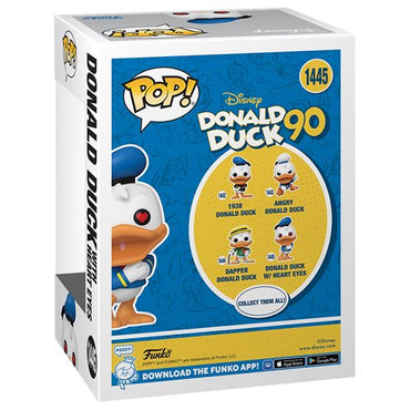 Donald Duck 90th Anniversary Donald Duck with Heart Eyes Funko Pop! Vinyl Figure #1445 (ONLINE ORDER ONLY)