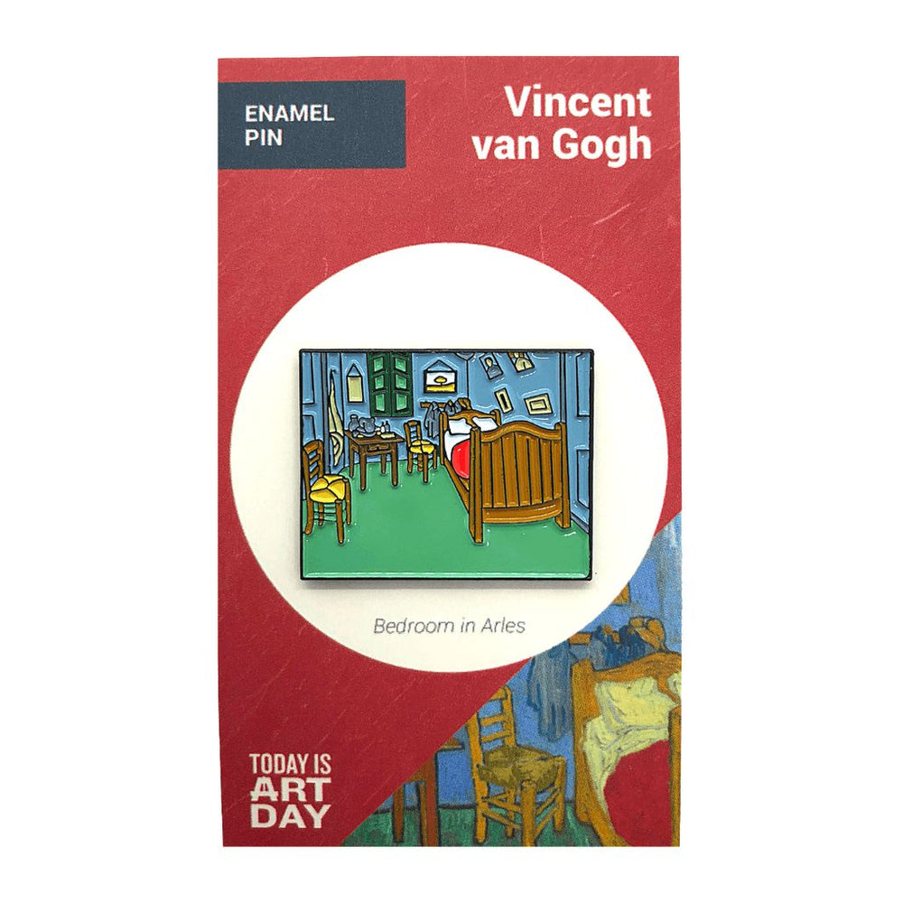 Bedroom in Arles by Vincent van Gogh Enamel Pin - Today is Art Day (ONLINE ORDER ONLY)