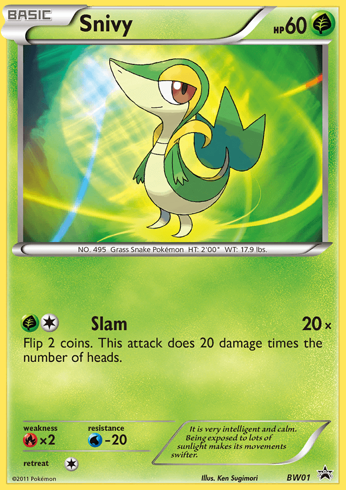 Snivy (BW01) [Black & White: Black Star Promos] (Online Only)