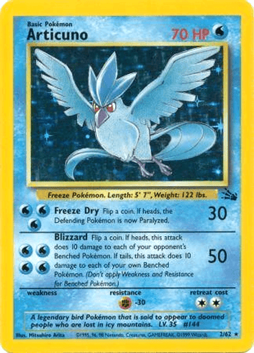 Articuno (2/62) [Fossil Unlimited] (Online Only)