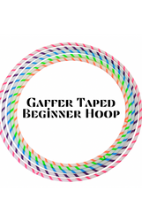 HDPE & Polypro Beginner Hula Hoops with Colored Gaffer Tape - Best Seller (ONLINE ORDER ONLY)