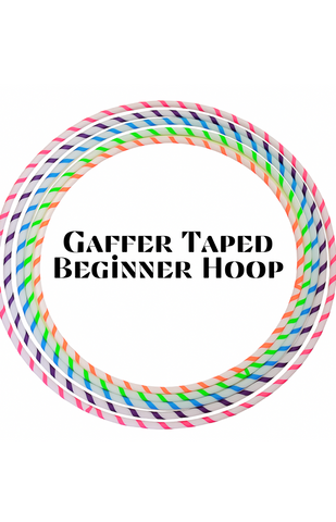 HDPE & Polypro Beginner Hula Hoops with Colored Gaffer Tape - Best Seller (ONLINE ORDER ONLY)