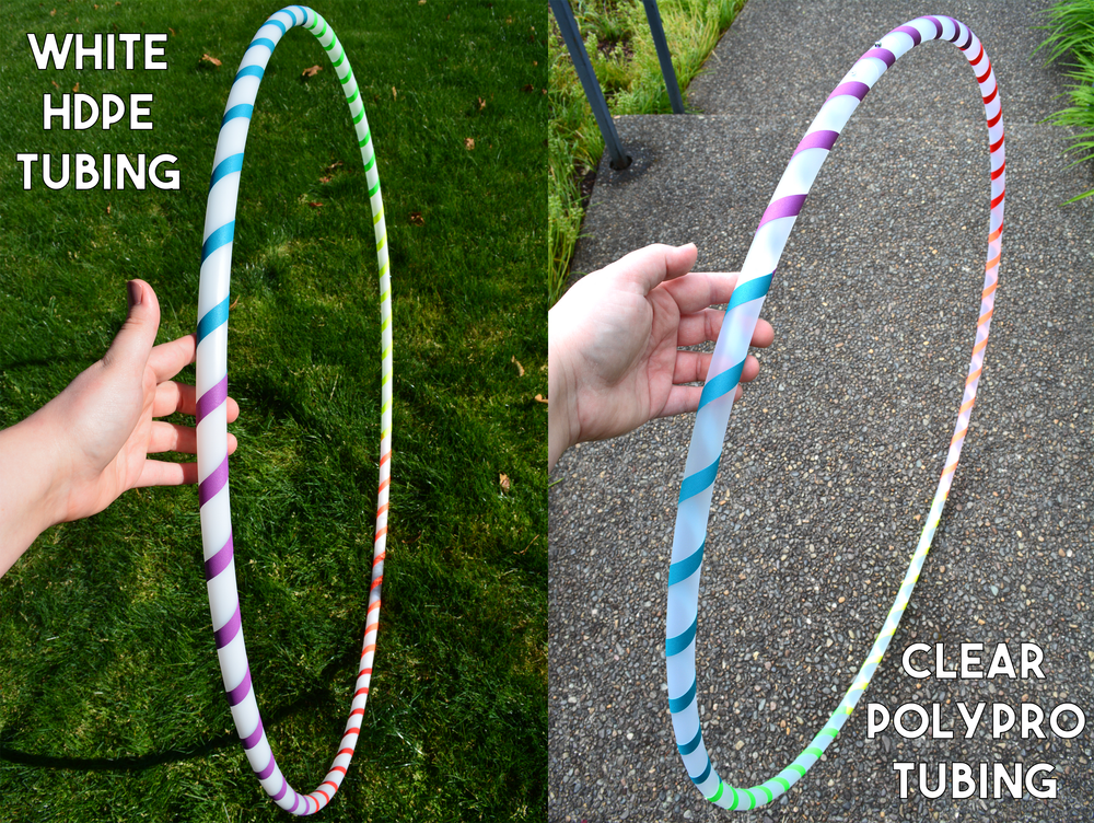 HDPE & Polypro Beginner Hula Hoops with Colored Gaffer Tape - Best Seller (ONLINE ORDER ONLY)