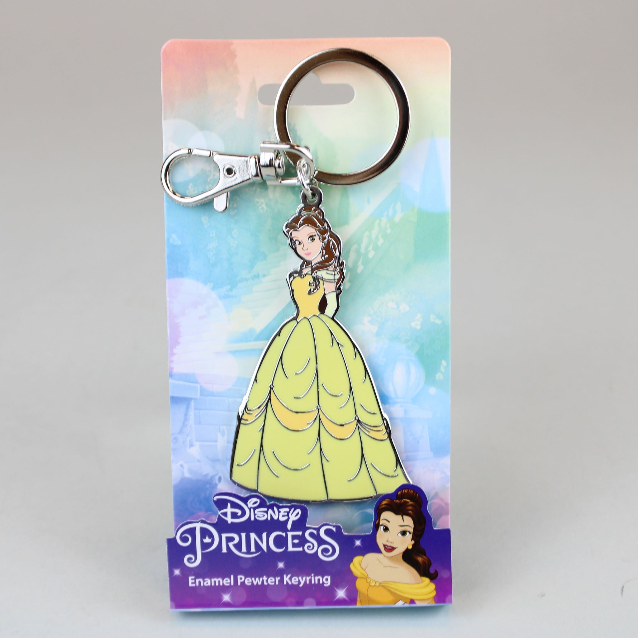 Beauty and the Beast Belle Pewter Keychain (Online Order Only)
