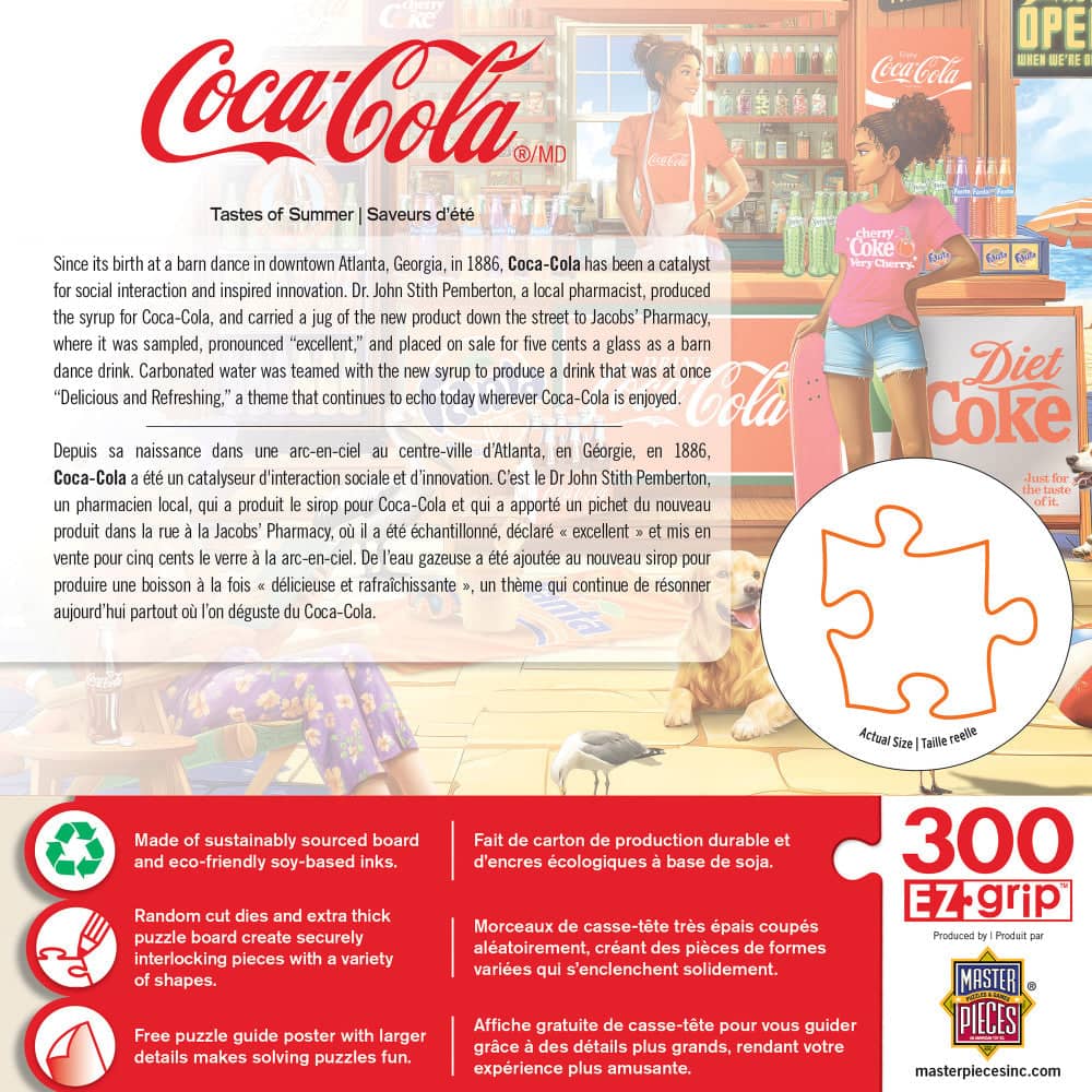 Coca-Cola - Tastes of Summer 300 Piece EZ Grip Jigsaw Puzzle (ONLINE ORDER ONLY)