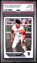 Graded 2023 Topps Pro Debut Tyler Soderstrom #PD28 Rookie RC Baseball Card PSA 10 Gem Mint (ONLINE ORDER ONLY)