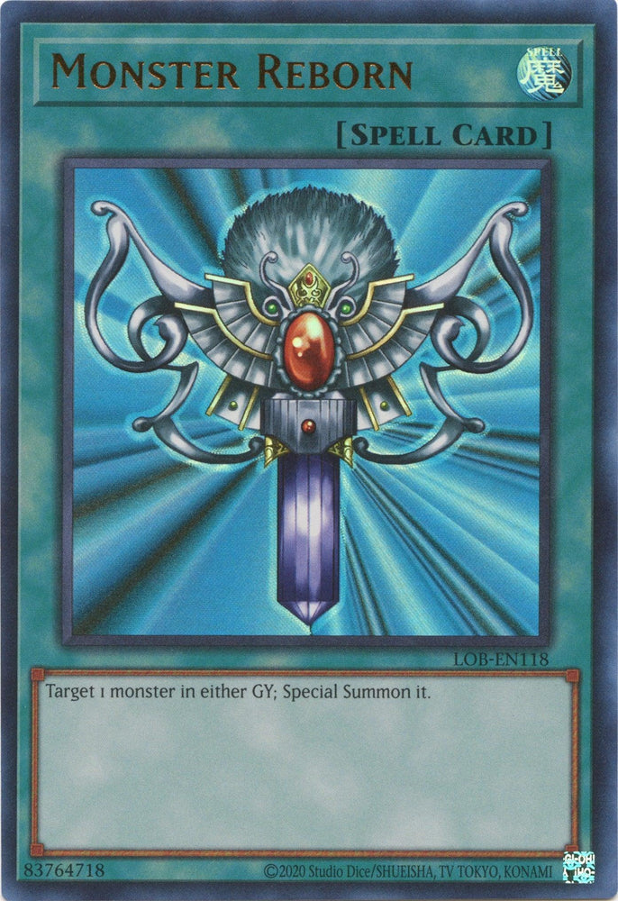Monster Reborn (25th Anniversary) [LOB-EN118] Ultra Rare (ONLINE ORDER ONLY)