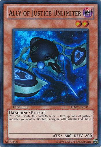 Ally of Justice Unlimiter [HA02-EN051] Super Rare (ONLINE ORDER ONLY)