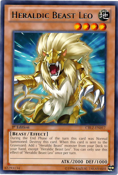 Heraldic Beast Leo [CBLZ-EN017] Rare (ONLINE ORDER ONLY)