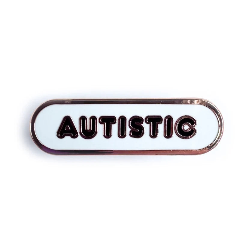 Pride Pals Accessibility Enamel Pin - Autistic (White) (ONLINE ORDER ONLY)