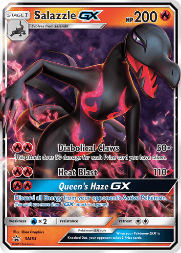 Salazzle GX (SM63) [Sun & Moon: Black Star Promos] (Online Only)