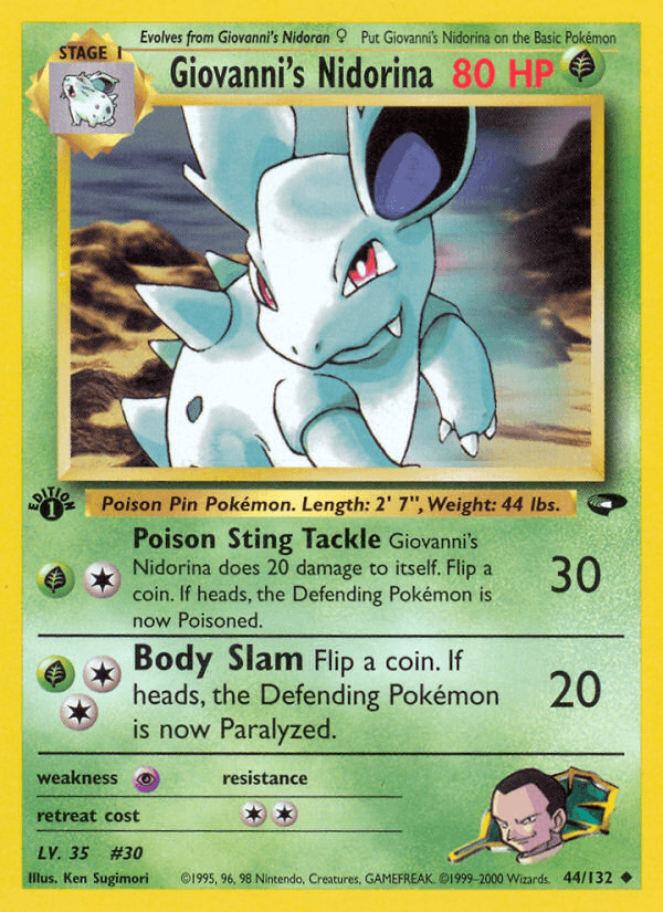 Giovanni's Nidorina (44/132) [Gym Challenge 1st Edition] (Online Only)